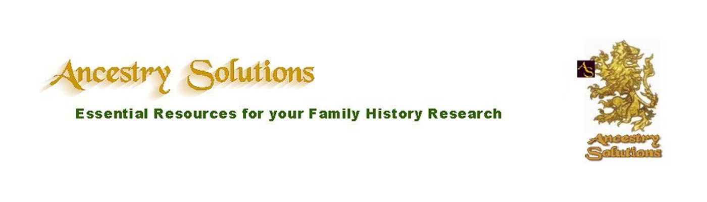 Ancestry Solutions - essential resources for your family history, genealogy and historical research